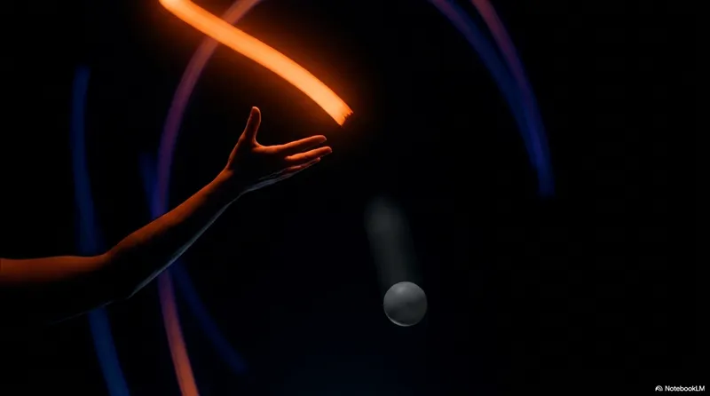 A hand in the moment of releasing a juggling ball, fingers extended, ball just leaving the fingertips