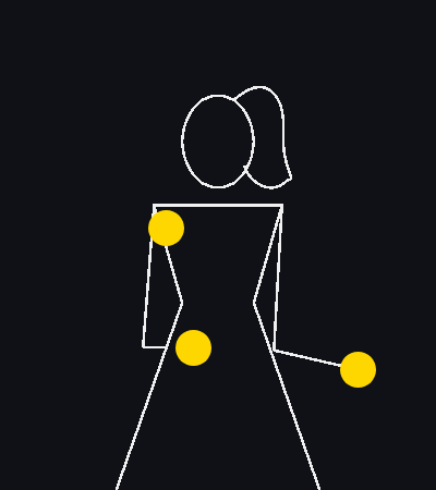 Animated juggling pattern: The 423, siteswap 423