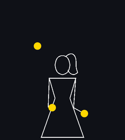 Animated juggling pattern: The 531, siteswap 531