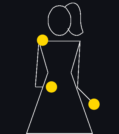 Animated juggling pattern: The Cascade, siteswap 3