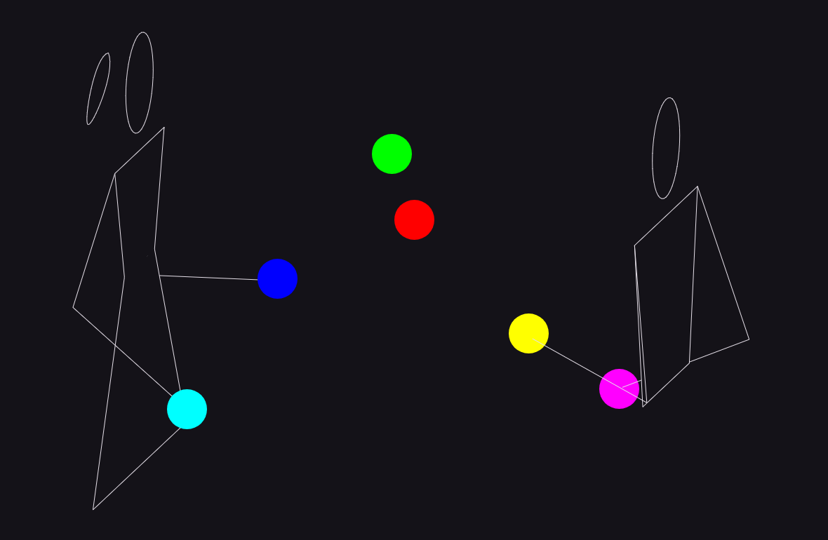 A two-person passing pattern mixing a female figure and a classic figure, dark theme